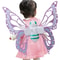 LED Light Up Fairy Wings For Girls Kids Costume 10