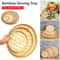 Handwoven Bamboo Fruit Bread Basket Storage Tray 0