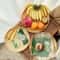 Handwoven Bamboo Fruit Bread Basket Storage Tray 8