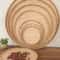 Handwoven Bamboo Fruit Bread Basket Storage Tray 10