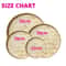 Handwoven Bamboo Fruit Bread Basket Storage Tray 11