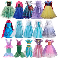 girls princess cosplay dress costume for kids