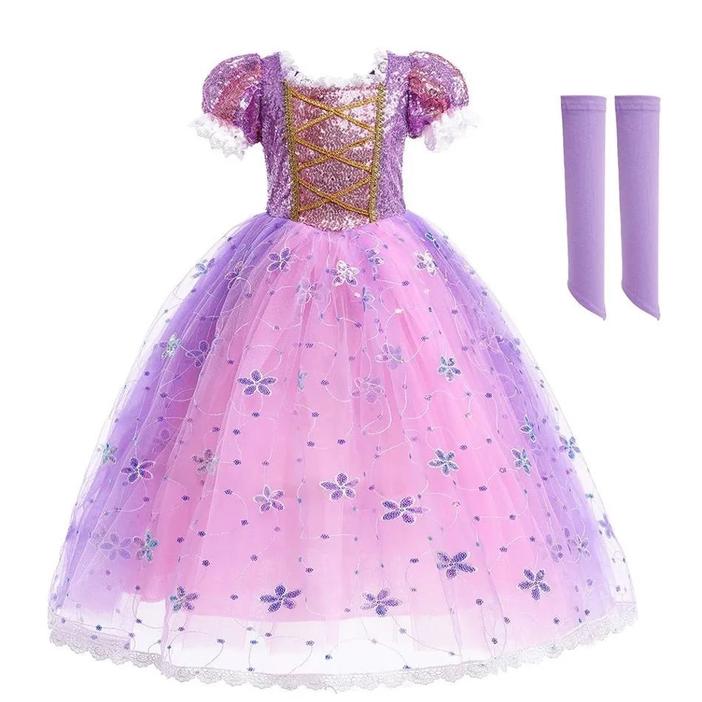 Girls Princess Cosplay Dress Costume For Kids 9