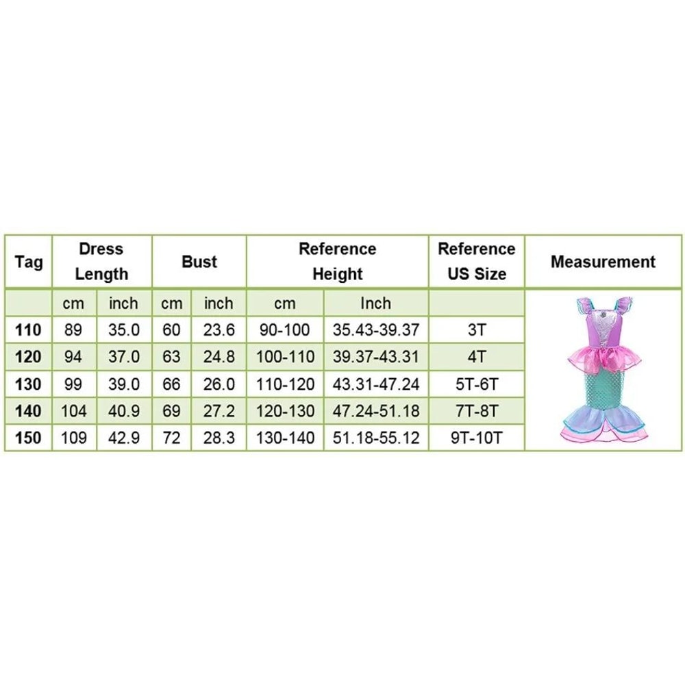 Girls Princess Cosplay Dress Costume For Kids 21