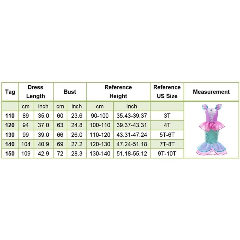 Girls Princess Cosplay Dress Costume For Kids 21