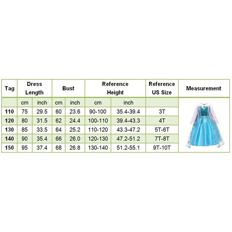Girls Princess Cosplay Dress Costume For Kids 25