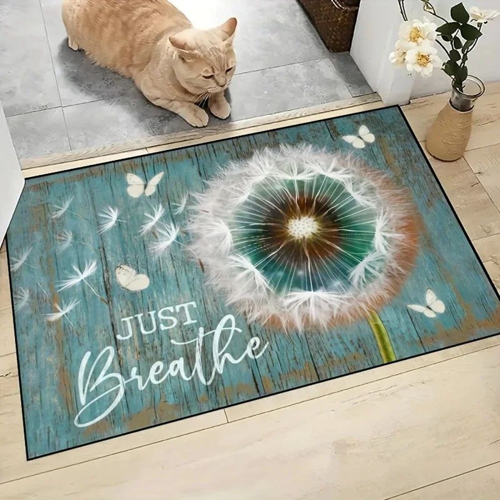 Wooden Box Trap Print Absorbent Door Mat 12
