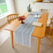 Green Boho Farmhouse Table Runner 10
