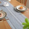 Green Boho Farmhouse Table Runner 11