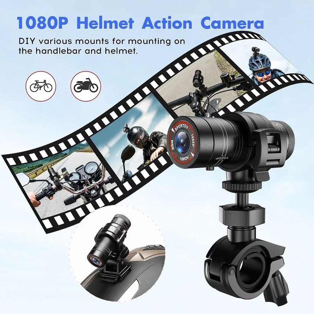 Mini Full HD 1080P Sports Action Camera With Flashlight 2