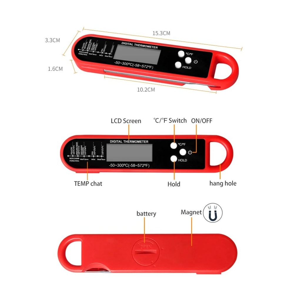 Accurate Digital Meat Thermometer For Kitchen And BBQ 6