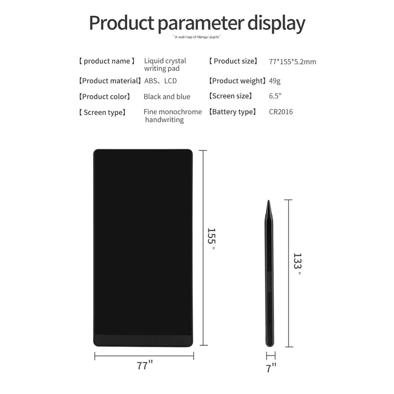 65 Inch LCD Writing Tablet Doodle Board For Kids 9
