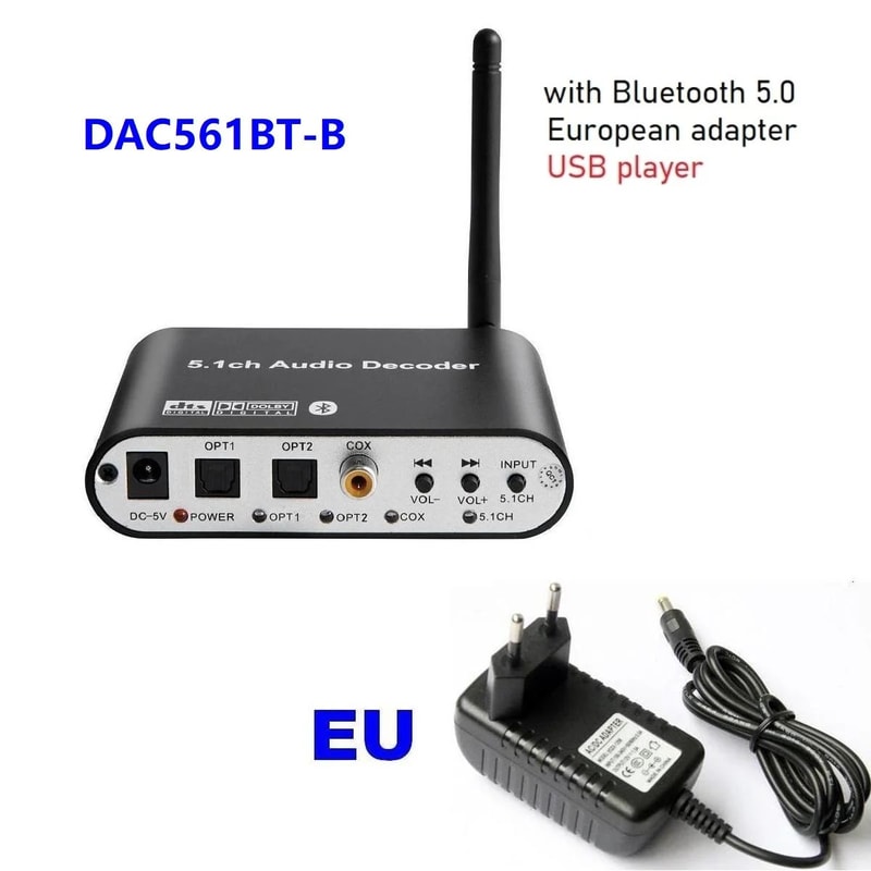 Digital 51 Audio Decoder Dolby DTS AC3 Converter 6