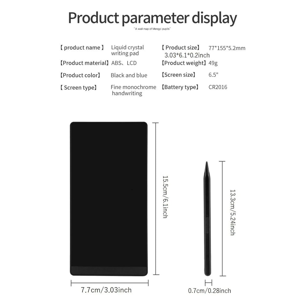 65 Inch LCD Writing Tablet For Kids And Notes 11