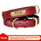 Custom PU Leather Dog Collar With Engraved Nameplate 7