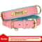 Custom PU Leather Dog Collar With Engraved Nameplate 10