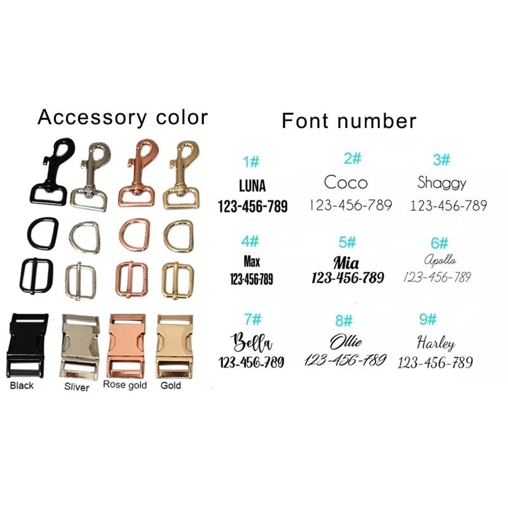 Personalized Cute Cat Collar And Leash Set With Bell 6