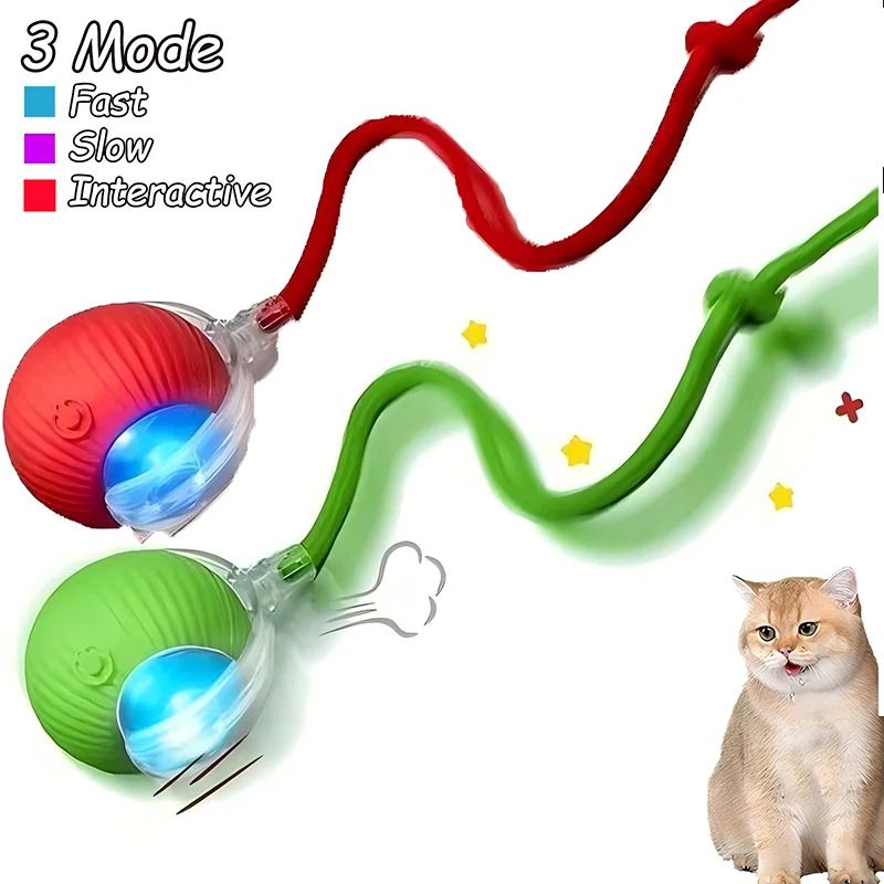 Rechargeable Interactive Rolling Ball Toy For Cats And Dogs 7