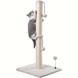 34 inch sisal cat scratching post with hanging ball