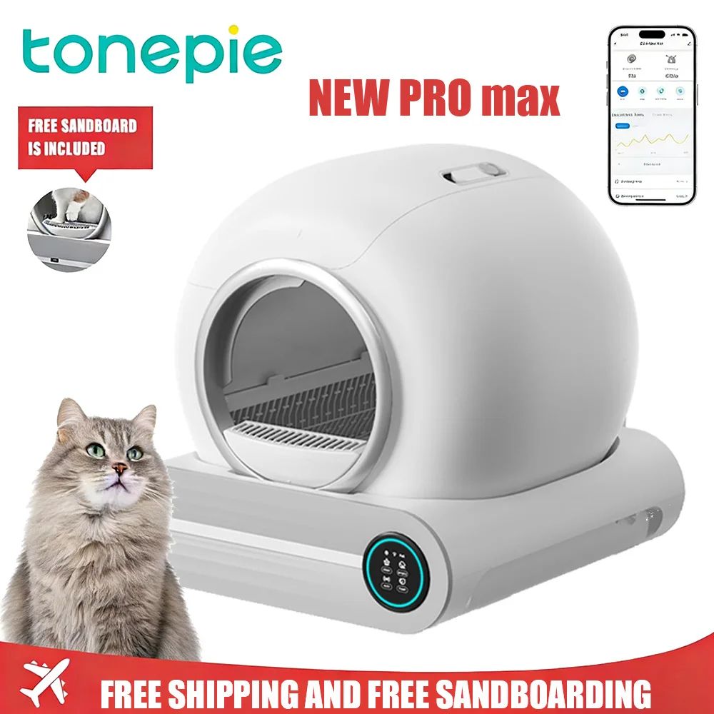 Tonepie Smart Self Cleaning Cat Litter Box 65L 0