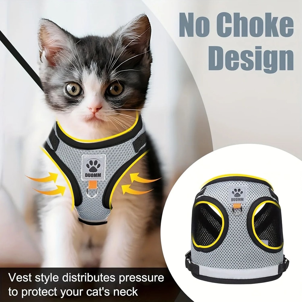 Adjustable Kitten Harness And Leash Set 3