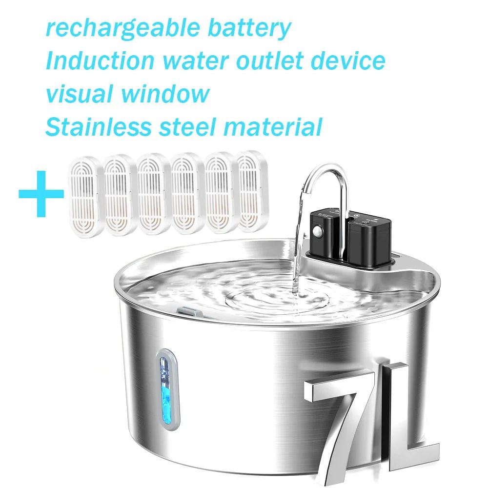 Wireless Rechargeable Pet Water Fountain 7