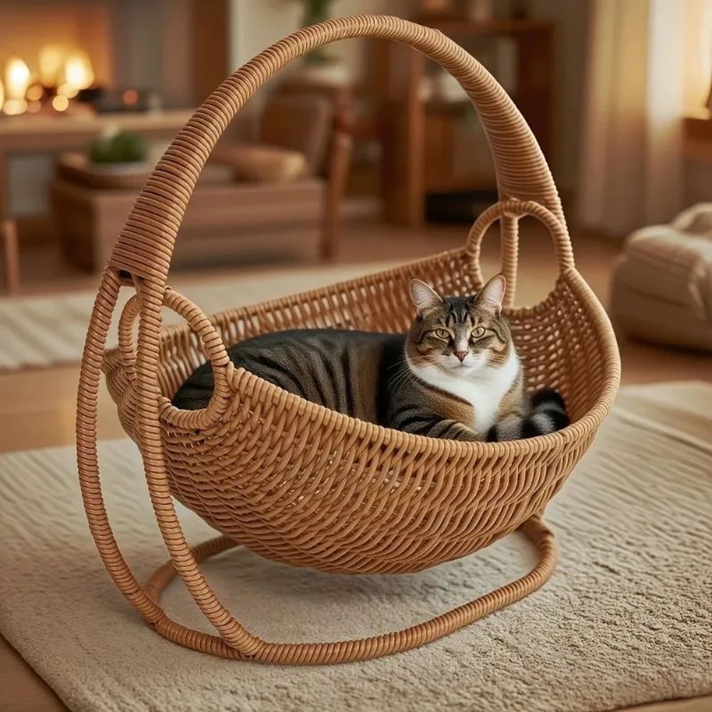 Indoor Hanging Cat Hammock Bed 0