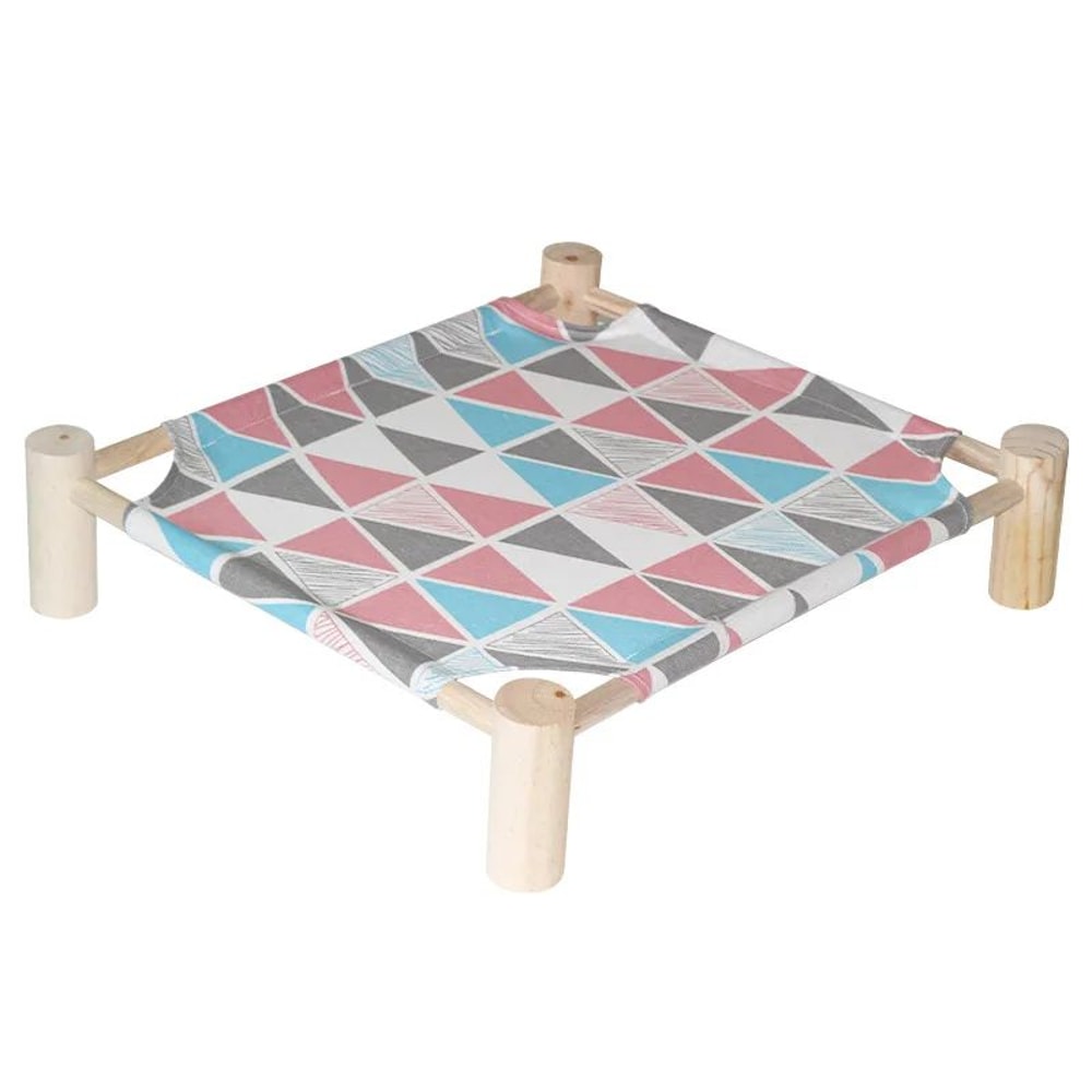 Elevated Wooden Cat Hammock Bed 10