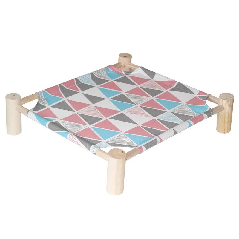 Elevated Wooden Cat Hammock Bed 10