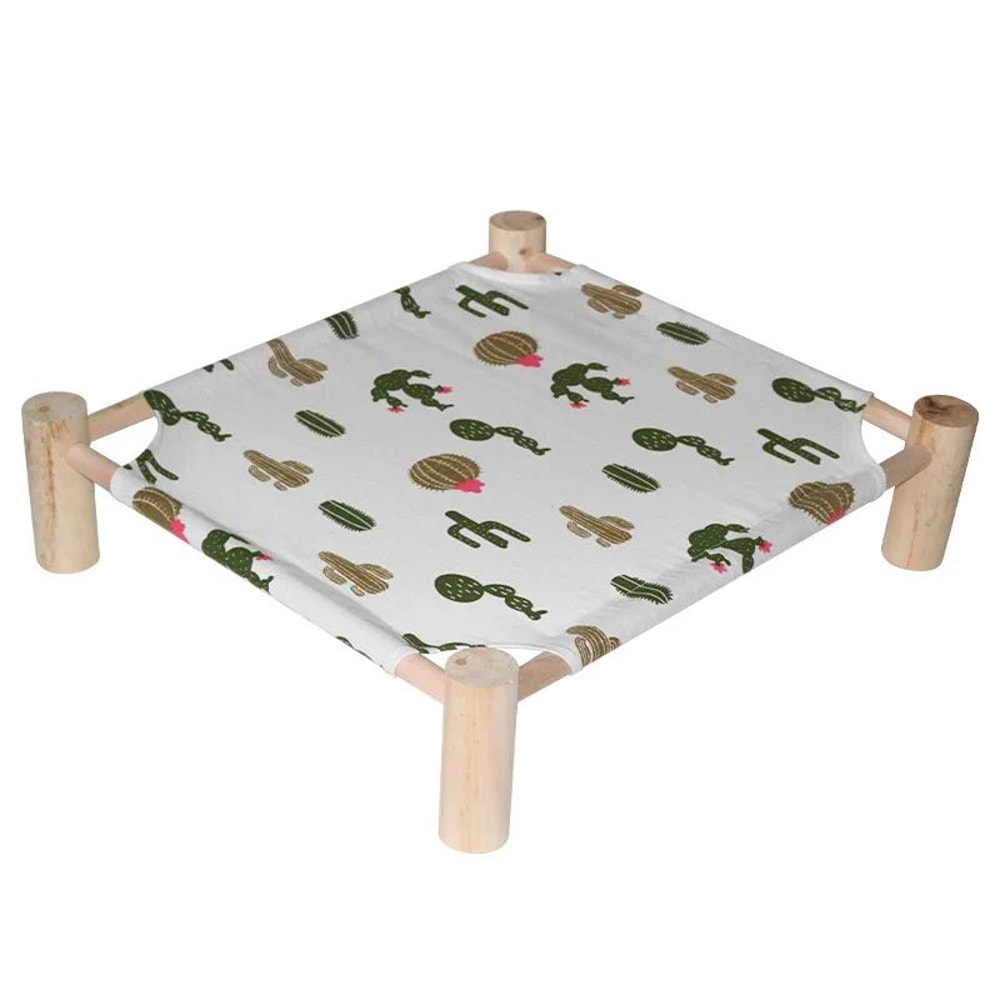 Elevated Wooden Cat Hammock Bed 15