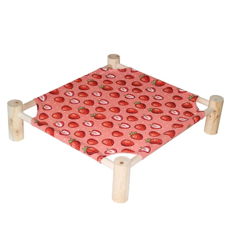 Elevated Wooden Cat Hammock Bed 16