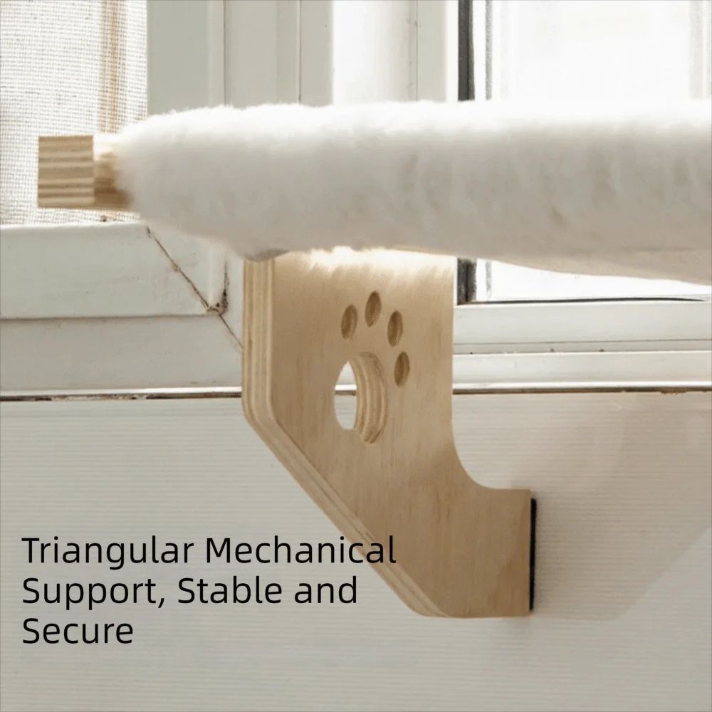 Wooden Frame Cat Window Hammock Bed 9