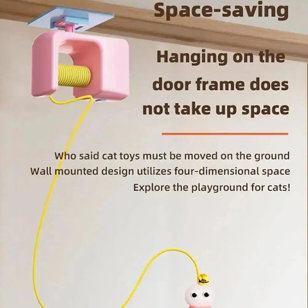 Smart Hanging Door Electric Feather Cat Toy 12
