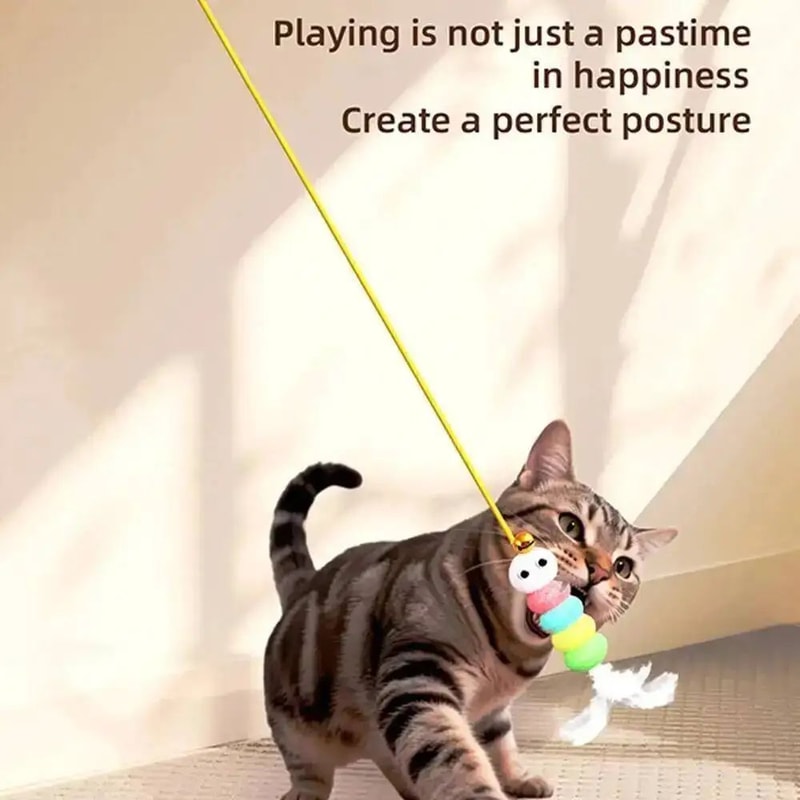 Smart Hanging Door Electric Feather Cat Toy 13