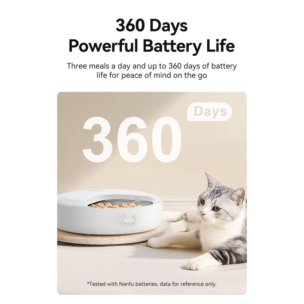 ROJECO Wireless 4 Meal Automatic Pet Feeder 9