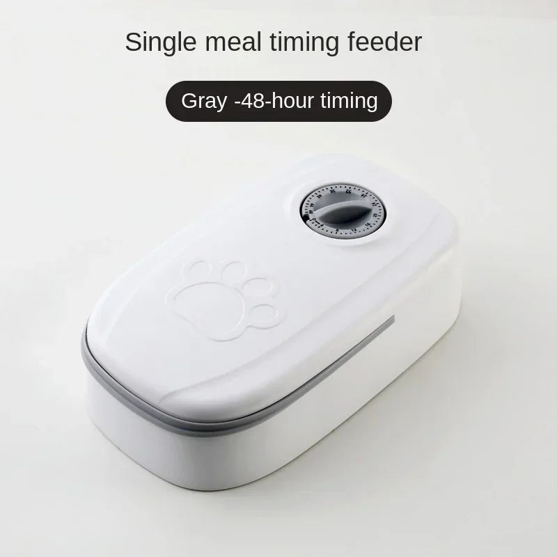 Automatic Pet Feeder And Water Bowl With Timer Storage 6
