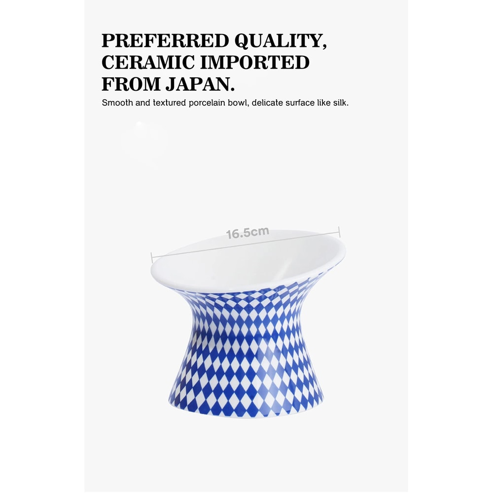 Elevated Ceramic Pet Food Bowl For Cats And Small Dogs 10