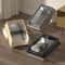 Stainless Steel Semi Enclosed Cat Litter Box 0