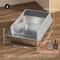 Stainless Steel Semi Enclosed Cat Litter Box 15