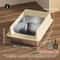 Stainless Steel Semi Enclosed Cat Litter Box 5