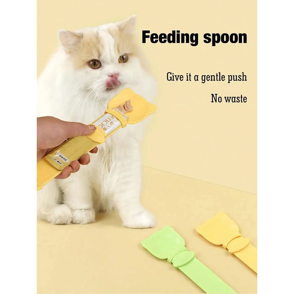 Long Handle Cat Wet Food Spoon 8