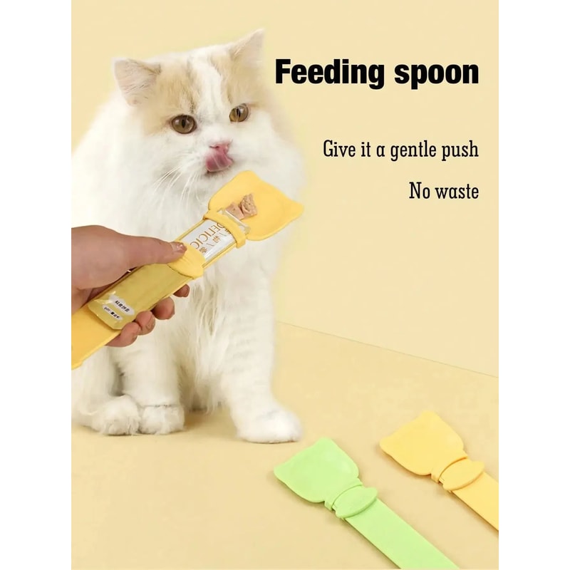 Long Handle Cat Wet Food Spoon 8
