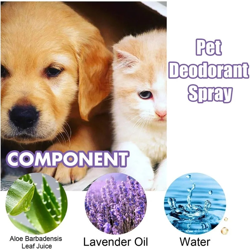 Lavender Pet Deodorizing Spray For Dogs And Cats 8