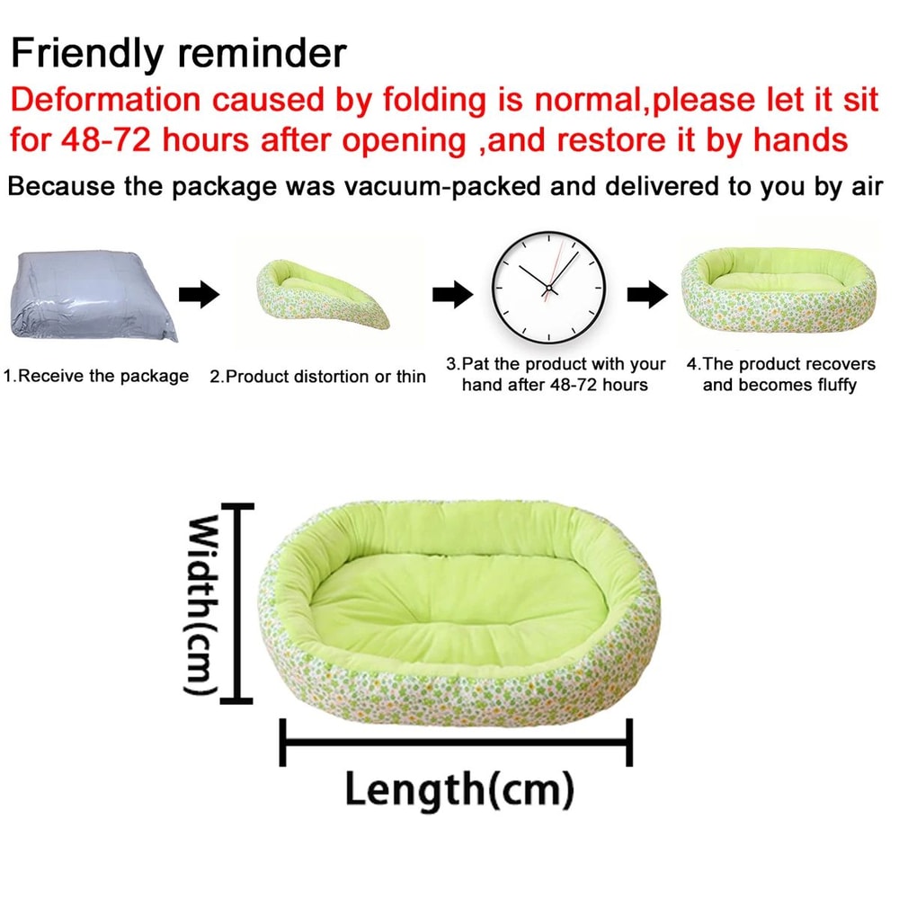 Floral All Season Soft Dog And Cat Bed Sofa Pad 1