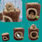 Tree Stump Hamster Hammock Pet House For Small Animals 1
