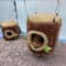 Tree Stump Hamster Hammock Pet House For Small Animals 2