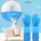 Blue Silicone Pet Grooming Hair Removal Gloves 5