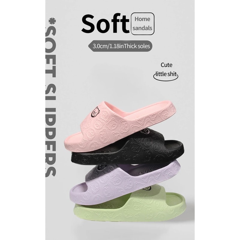 Womens Non Slip EVA Bathroom And Home Slippers 6