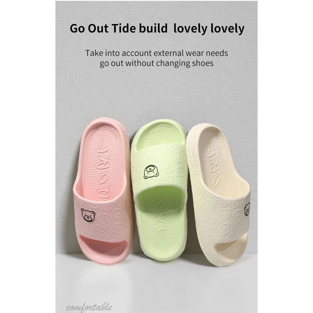 Womens Non Slip EVA Bathroom And Home Slippers 9