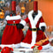 Christmas Wine Bottle Cover Set With Santa And Snowman Design 0